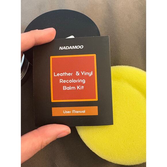 NADAMOO Dark Brown Leather Recoloring Balm with Mink Oil Leather Conditioner - Picture 5 of 7